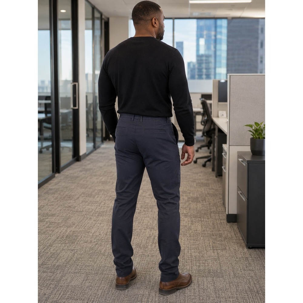 Awearness Kenneth Cole Awear-Tech Pants Charcoal Gray Mens Slim Fit 34x30